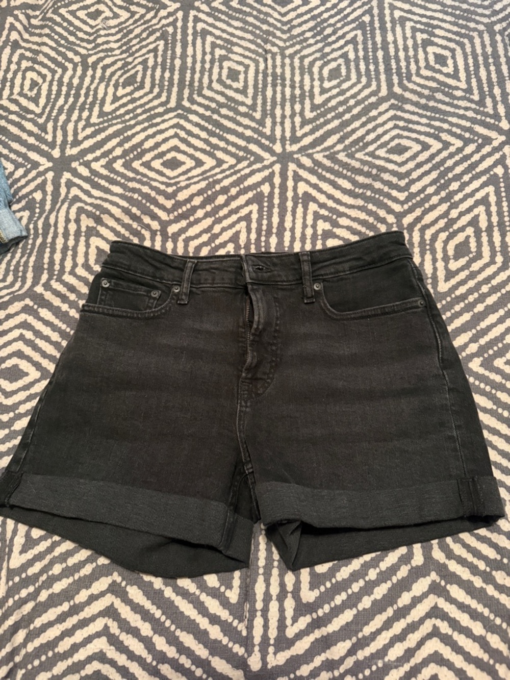 Free Assembly Black High-Rise Denim Shorts